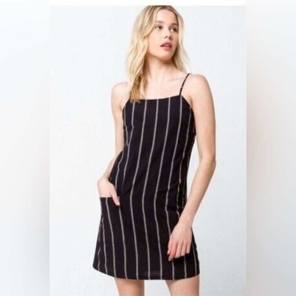 Billabong Black and White Striped Dress